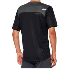 Load image into Gallery viewer, 100% AIRMATIC SHORT SLEEVE JERSEY BLACK/CHARCOAL - XL 40014-00003