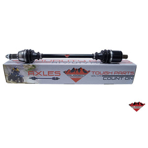 Rugged Front Right Performance Axle for (2006-09) Yamaha Rhino 450/660, CNC Precision Components, Stainless-Steel Clamps Coated for High Protection, Easy Install OEM: 5UG-F518G-20-00