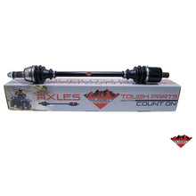 Load image into Gallery viewer, Rugged Front Left Performance Axle for (2015-2023) Can Am Outlander, CNC Precision Components, in Stainless-Steel Clamps Coated for Protection &amp; Machined Heat Treated for Long Life OEM: 705401429