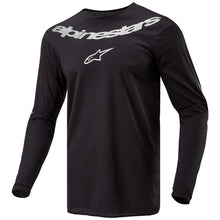 Load image into Gallery viewer, Alpinestars 3763824-119-S: Fluid Graphite Jersey Black/Silver Sm