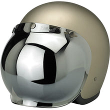 Load image into Gallery viewer, Biltwell Bubble Shield Chrome Mirror - Anti-fog, Scratch Resistant, UV/A UV/B Resistant