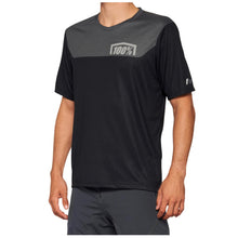 Load image into Gallery viewer, 100% AIRMATIC SHORT SLEEVE JERSEY BLACK/CHARCOAL - XL 40014-00003