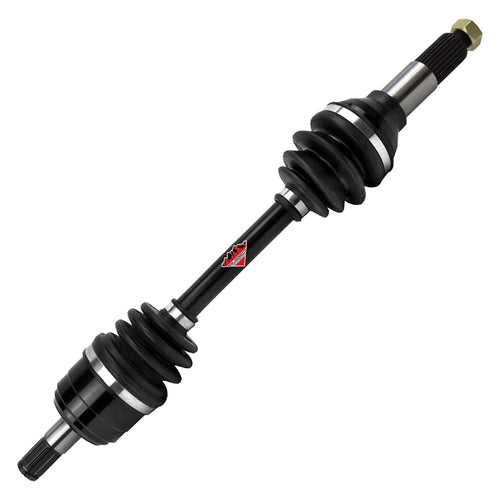 Rugged Front Left/Right Performance Axle for (2001-05) Yamaha Wolverine, Stainless-Steel Clamps Coated for High Protection & Machined Heat Treated Long Life OEM: 4KB-2510F-10-00, 4KB-2510J-10-00
