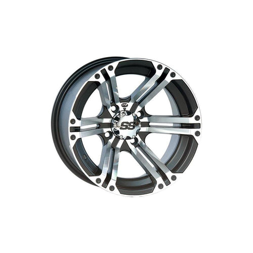 ITP SS ALLOY SS212 Black Wheel with Machined Finish (14x6