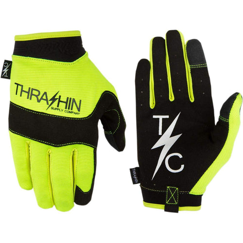 Thrashin Supply Covert V2 Mens Textile Gloves Yellow XXL