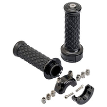 Load image into Gallery viewer, Biltwell AlumiCore Grip Set TBW Black