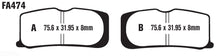 Load image into Gallery viewer, EBC FA474V SEMI SINTERED V PAD FA474V