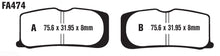 Load image into Gallery viewer, EBC FA474V SEMI SINTERED V PAD FA474V