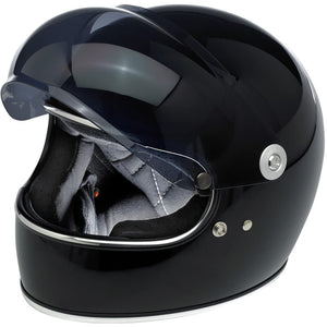 Biltwell | Gringo S Gen2 Bubble Shield | Smoke | Anti-Fog | Scratch Resistant | UV/A UV/B Resistant | Motorcycle Helmet Accessory