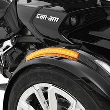 Load image into Gallery viewer, SHOW CHROME FRONT FENDER AMBER LED PR 41-173B