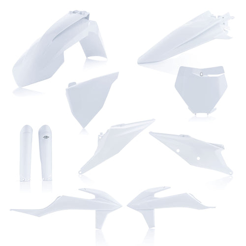 Acerbis - 19-22 KTM 125-450 SX/SX-F/XC-F/XC/XC-tpi Full Plastic Kit - 20 White (2726496811)