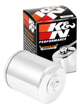 Load image into Gallery viewer, K&amp;N Filters Oil Filter, Chrome, Single