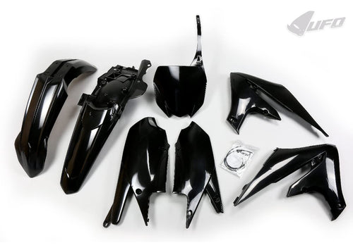 UFO Plastic Kit Black Yamaha YZ450F