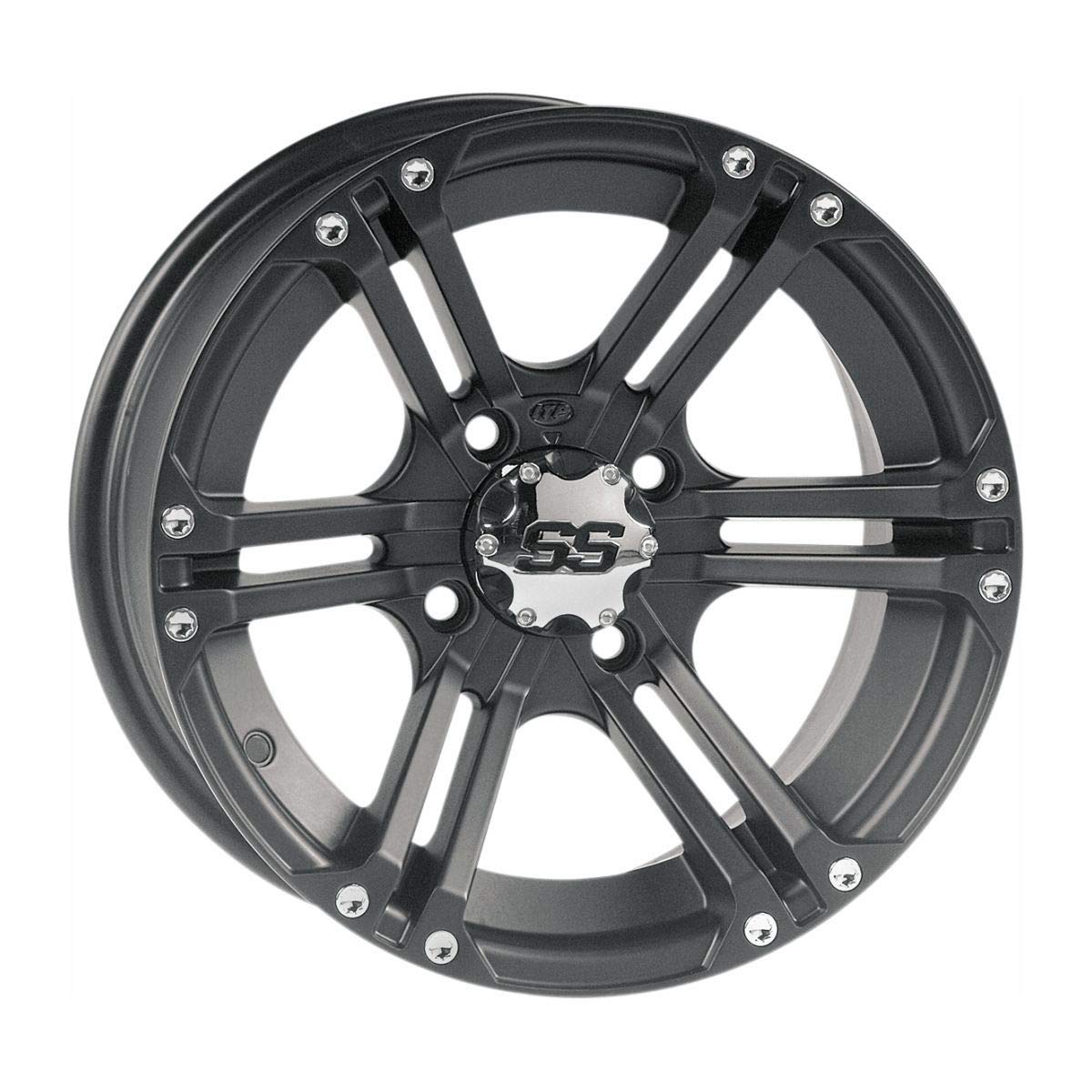 ITP SS ALLOY SS212 Matte Black Wheel with Machined Finish (12x7