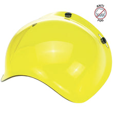 Load image into Gallery viewer, Biltwell Bubble Shield Yellow - Anti-fog, Scratch Resistant, UV/A UV/B Resistant