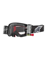 Load image into Gallery viewer, ALPINESTARS GOGGLE STECH CORP BLK/GRY/CLR ROLL-OFF 5100425-1518