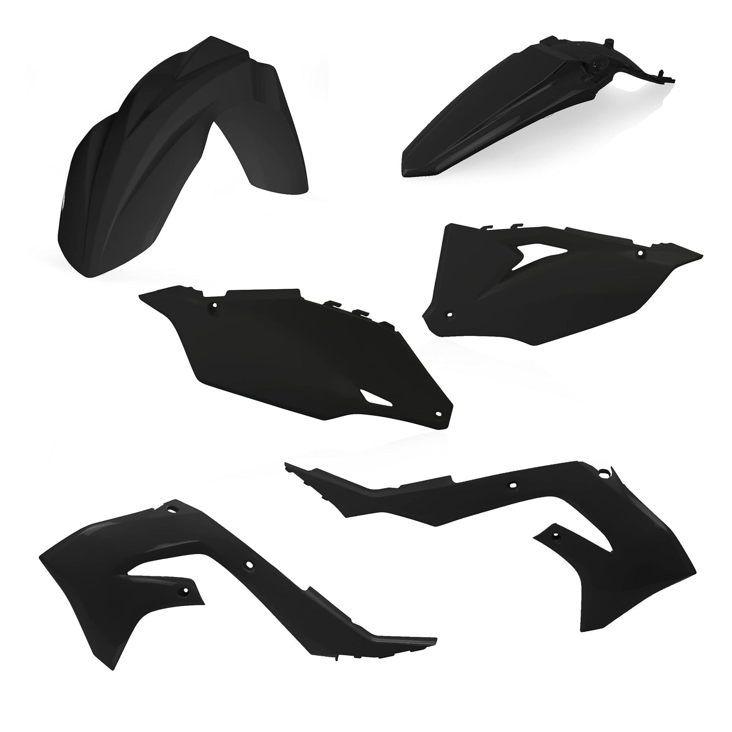 Acerbis - 21+ Kawasaki KX250 KX250X/19-23 KX450 Plastic Kit - Black (2736280001)