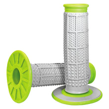 Load image into Gallery viewer, Renthal - MX Dual Compound Grips Tapered 1/2 Waffle - Grey/Green (G193)