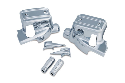 Kuryakyn 1739 Motorcycle Handlebar Accessory: Complete Chrome Replacement Brake and Clutch Control Dress-Up Kit for 2014-16 Harley-Davidson Touring Motorcycles