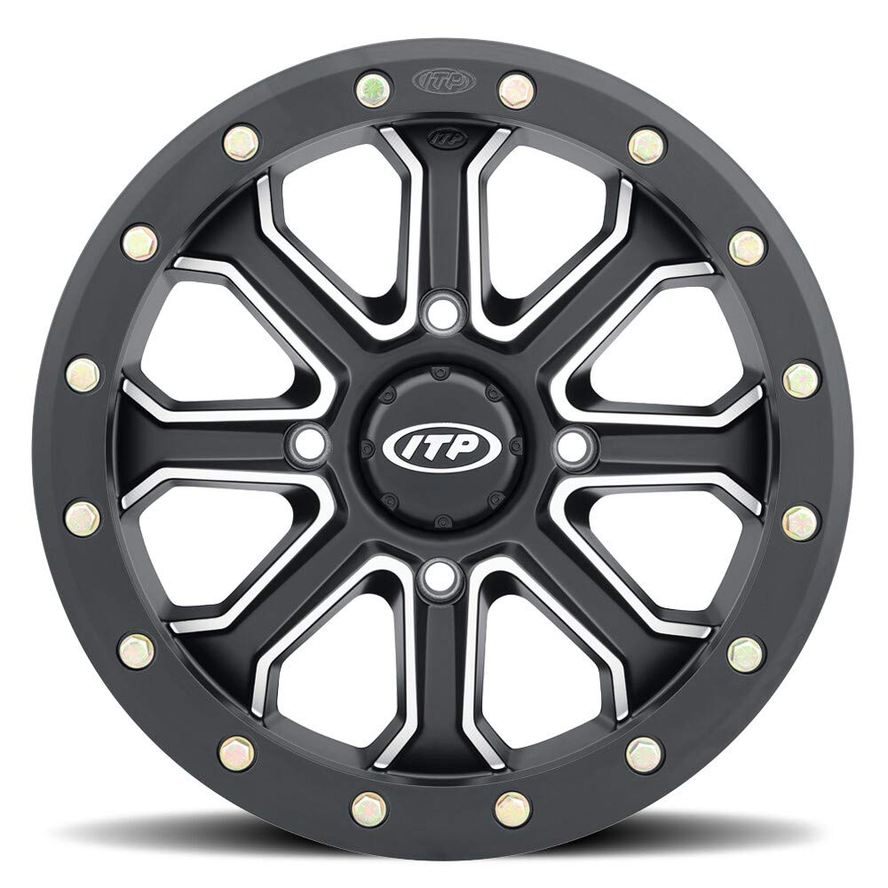 ITP Tornado Wheel, Matte Black, 17x7, 4/110, 5+2 (17TN10BX)