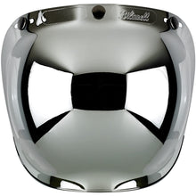 Load image into Gallery viewer, Biltwell Bubble Shield Chrome Mirror - Anti-fog, Scratch Resistant, UV/A UV/B Resistant