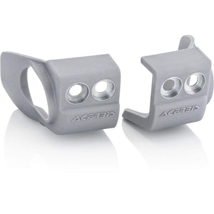 Acerbis - 17+ KTM 125-450 SX/SX-F/XC-F/XC/XC-W/EXC-F/Husq/GasGas/Sherico Fork Shoe Protectors - SLV (2709720012)