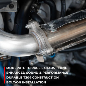 MBRP SXS Chambered Core Slip On Exhaust Muffler, Fits Polaris RZR Pro XP 2020-2024, Aggressive Sound, T304 Stainless Steel | AT-9524AS