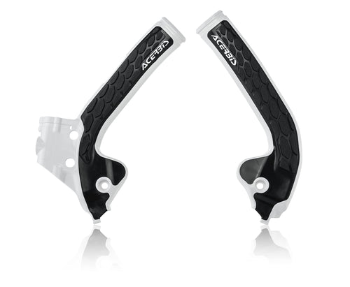 Acerbis - 18+ KTM SX 85/ Husqvarna TC85/ 21+ GasGas MC85 Frame Guards- X-Grip - White/Black (2686041035)