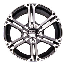 Load image into Gallery viewer, ITP SS ALLOY SS212 Black Wheel with Machined Finish (14x6&quot;/4x137mm)