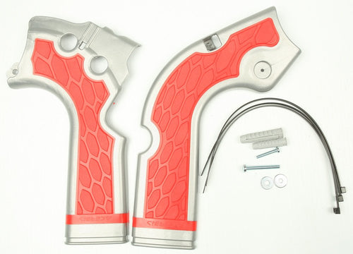 ACERBIS Frame Guard- X-GRIP silver/red 2374241418