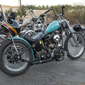 Biltwell | Chumps Handlebar | Chrome Plated Finish | TBW with Insert | 1" | Compatible With Cable Operated Throttles and Harley's Throttle-By-Wire Control Module