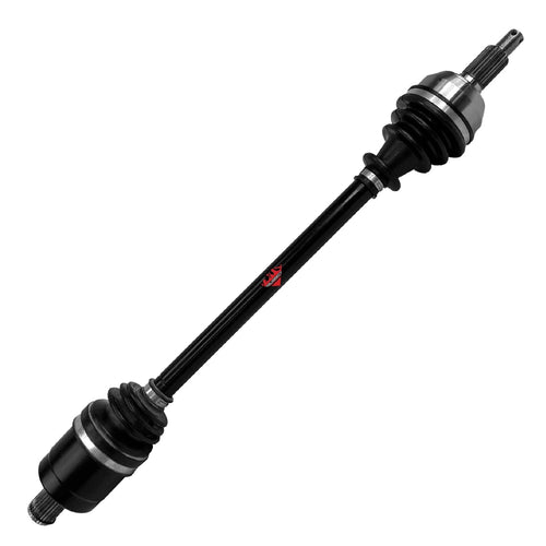 Rugged ATV UTV Products Front Right Performance Axle for (2003-08) Yamaha Grizzly 660, Stainless-Steel Clamps Coated & Machined Heat Treated OEM: 5KM-2510F-10-00, 5KM-2510J-20-00