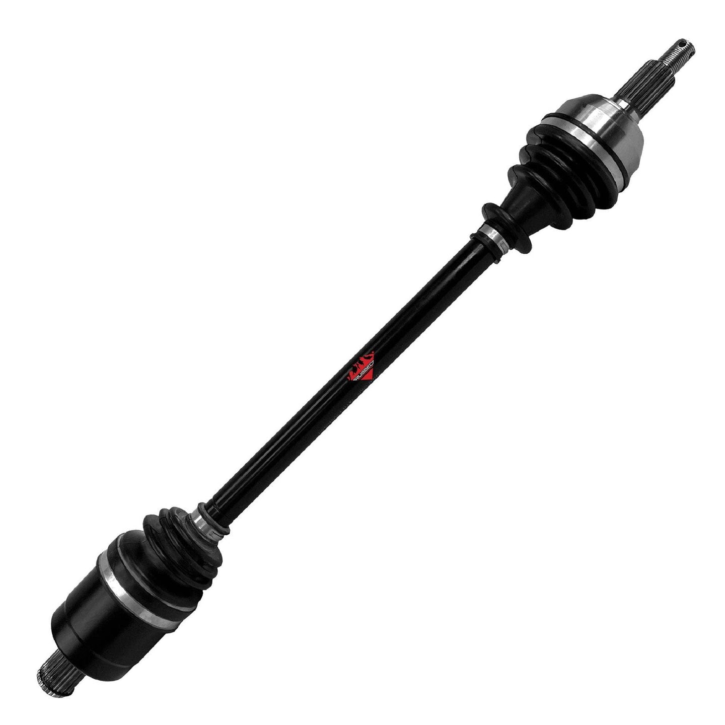 Rugged ATV UTV Products Front Right Performance Axle for (2003-08) Yamaha Grizzly 660, Stainless-Steel Clamps Coated & Machined Heat Treated OEM: 5KM-2510F-10-00, 5KM-2510J-20-00