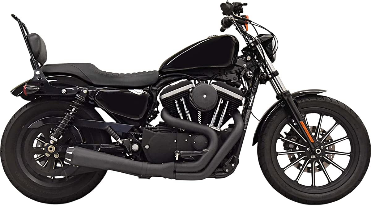 BASSANI XHAUST 04-22 XL EXHAUST RR 2:1 BLACK 1X52RB