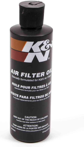 K&N Filters Air Filter Oil - 8oz Squeeze, Black
