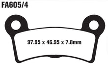 Load image into Gallery viewer, EBC FA605/4V SEMI SINTERED V PAD FA605/4V