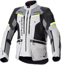 Load image into Gallery viewer, Alpinestars Bogota Pro Drystar Men&#39;s Street Motorcycle Jackets - Ice Gray/Dark Gray/Yellow Fluo / 2X-Large