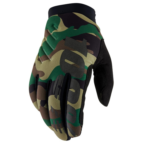 100% BRISKER GLOVES CAMO/BLACK - 2XL 10003-00009