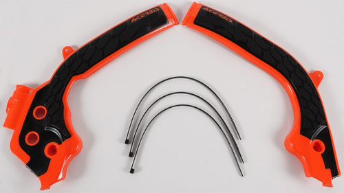 Acerbis - 16-19 KTM 125-450 SX/SX-F/XC-F/XC/XC-W/EXC-F/ 17-19 Husq Frame Guard X Grip - Orange/Blk (2449535225)