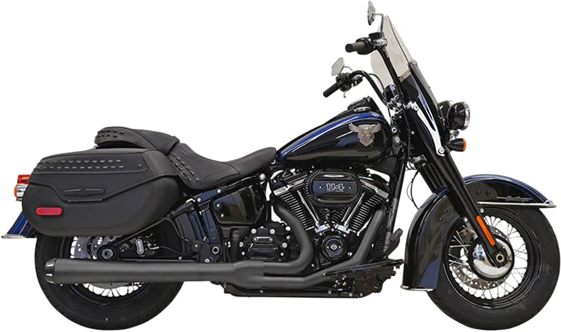 BASSANI XHAUST 18-22 SOFTAIL EXHAUST 2:1 BLACK 1S91RB