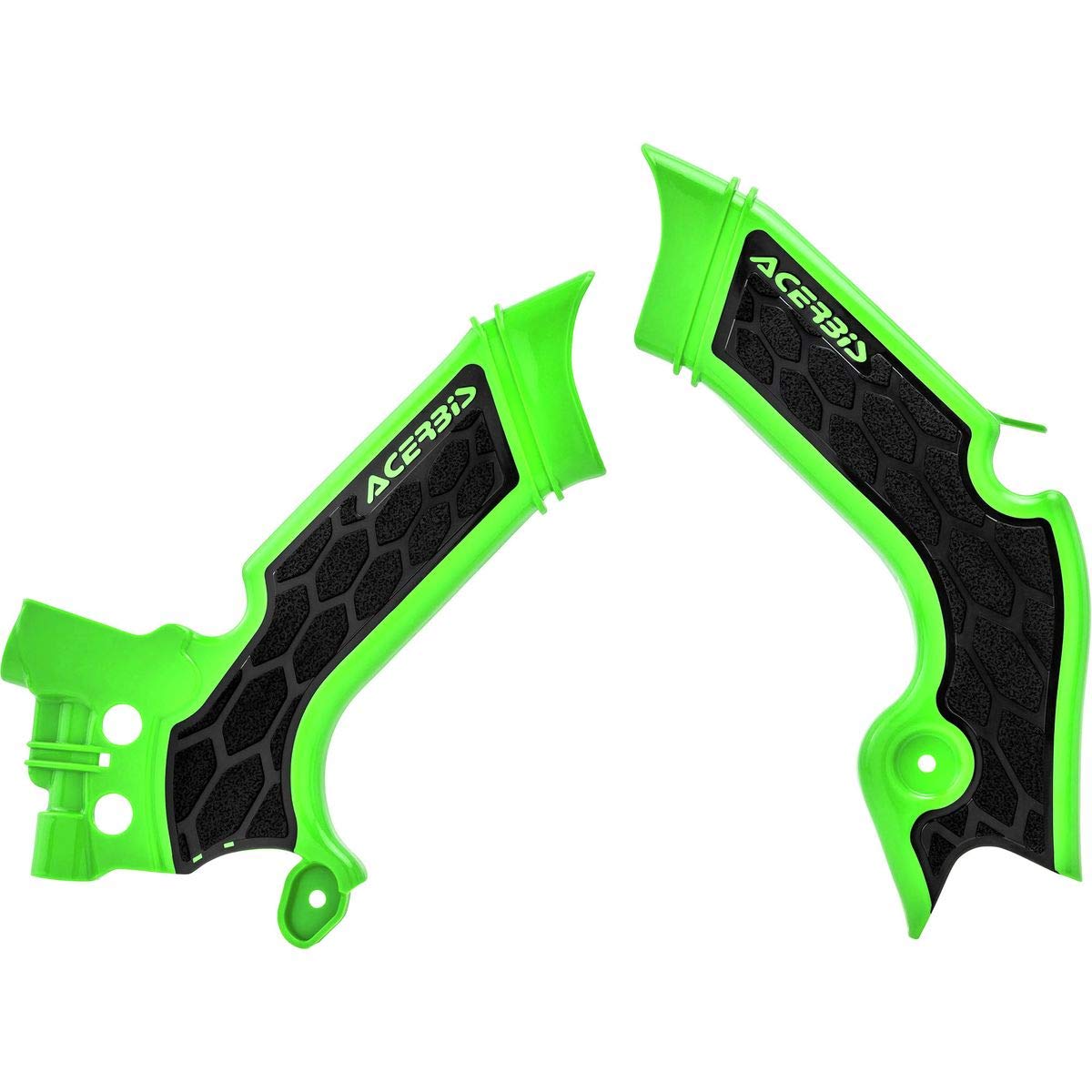 Acerbis - 21+ Kawasaki KX250/ 19-23 KX450 Frame Guards- X-Grip - Green/Black (2742601089)