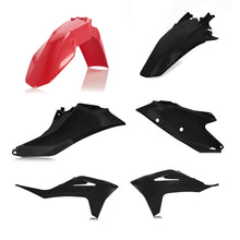 Load image into Gallery viewer, ACERBIS Plastic Kit-GasGas MC125/250F/450F, EX300/250F-450F red/blk 2872781018
