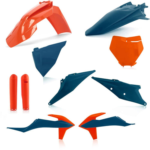 Acerbis - 19-22 KTM 125-450 SX/SX-F/XC-F/XC/XC-tpi Full Plastic Kit - 16 Orange/Dark Blue (2726497302)