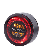 Load image into Gallery viewer, HIGHSIDER TURN SIGNAL REAR ROCKET MODULE BLACK PAIR 254-340