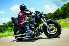 Load image into Gallery viewer, Kuryakyn 1766 Motorcycle Handlebar Accessory: Heavy Industry Rear View Side Mirrors, Satin Black with Chrome Accents, 1 Pair