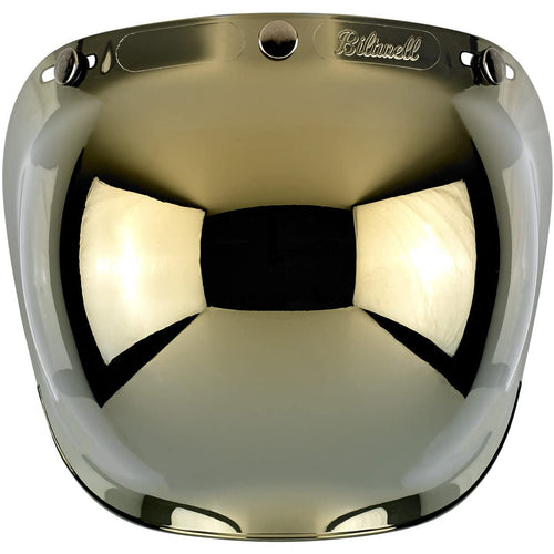 Biltwell Unisex-Adult (BS-GLD-AF-SD) Bubble Shield-Gold Mirror-Anti-Fog, One Size