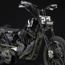 Load image into Gallery viewer, Biltwell | Moto Bar Motorcycle Handlebar | Black Electroplate Finish | 1&quot; OD | TBW with Insert Compatible with Cable Operated Throttles and Harley&#39;s Throttle-By-Wire Control Module