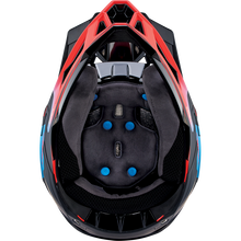 Load image into Gallery viewer, 100% AIRCRAFT 2 HELMET CARBON STEEL BLUE/NEON RED - S 80002-00013