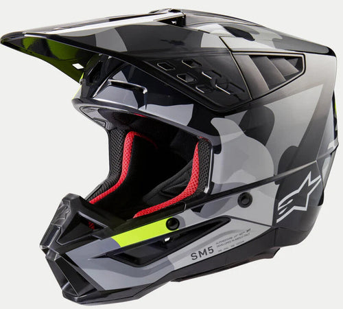 ALPINESTARS HELMET SM5 ROV2 GY/YLW M 8303823-9350-M