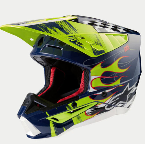 ALPINESTARS HELMET SM5 RASH BL/YL XL 8307023-7455-XL